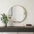 20" Gold Round Metal Framed Accent Mirror