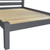 Gray Solid Wood Twin Bed Frame Classic Design