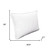 Set of Two Microfiber Down Alternative Medium Hypoallergenic Queen Size Bed Pillows