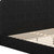 Black Ribbed Texture Velvet Upholstered King Bed Frame