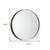 24" Gold Metal Round Framed Accent Mirror