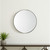 24" Gold Metal Round Framed Accent Mirror