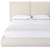 Beige Tufted Boucle Queen Bed Frame