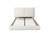 Beige Tufted Boucle Queen Bed Frame