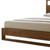 Brown Wood King Bed Frame Manufactured Wood, Solid Wood