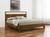 Brown Wood King Bed Frame Manufactured Wood, Solid Wood
