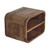 14" Brown Solid Wood One Drawer Floating Nightstand