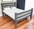 Gray Solid Wood Queen Bed Frame Home Accent