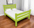 Lime Green Solid Wood Full Bed Frame Decor