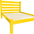 Canary Yellow Solid Wood Twin Bed Frame