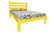 Canary Yellow Solid Wood Twin Bed Frame Home Accent