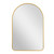39" Gold Arch Metal Framed Bathroom Vanity Mirror Glass