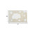 32" White And Beige Cotton Clouds and Stars Youthful Bath Rug