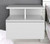 12" White Wood One Drawer Floating Nightstand