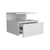 12" White Wood One Drawer Floating Nightstand