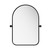 Set of Two Black Iron Arch Tilting Framed Bathroom Vanity Mirrors