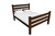 Brown Solid Wood Queen Bed Frame Home Accent