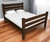Brown Solid Wood Queen Bed Frame Home Accent