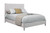 Gray Solid Wood California King Bed Frame