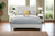 Gray Solid Wood California King Bed Frame