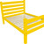 Yellow Solid Wood Queen Bed Frame Decor