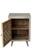 30" Gray Solid Wood Nightstand