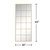 69" Gold Metal Framed Full Length Mirror