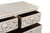 57" White Solid Wood Seven Drawer Dresser