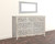57" White Solid Wood Seven Drawer Dresser