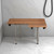 30" Brown Wall Mount Teak Rectangular Shower Bench With Legs