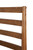 Brown Slat Back Solid Wood Queen Bed Frame
