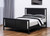 Black And Walnut Reversible Solid Wood Full Bed Frame
