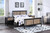 Black And Walnut Reversible Solid Wood Full Bed Frame