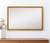 40" Natural Solid Wood Framed Mounted Accent Mirror