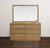 40" Natural Solid Wood Framed Mounted Accent Mirror