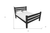 Black Solid Wood Queen Bed Frame