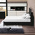 Black Solid Wood California King Bed Frame