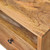 20" Oak Solid Wood Two Drawer Nightstand