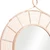 37" Natural Round Framed Accent Mirror