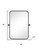 Set of Two 32" Black Metal Framed Accent Mirrors