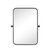 Set of Two 32" Black Metal Framed Accent Mirrors