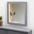 35" Gray Wood Framed Accent Mirror