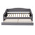 Gray Tufted Boucle Twin Day Bed With LED Lighting And Trundle And USB