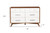 56" Brown and White Solid Wood Seven Drawer Double Dresser