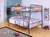 Black And Sand Full XL Over Queen Metal Bunk Bed
