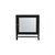 18" Black Wood, Metal Floating Bathroom Vanity And Medicine Cabinet With Mirror