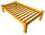 Yellow Solid Wood Twin Bed Frame
