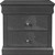 24" Gray Wood Shagreen Two Drawer Nightstand