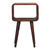 20" Chestnut Solid Wood Open Nightstand
