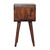 20" Chestnut Solid Wood Open Nightstand